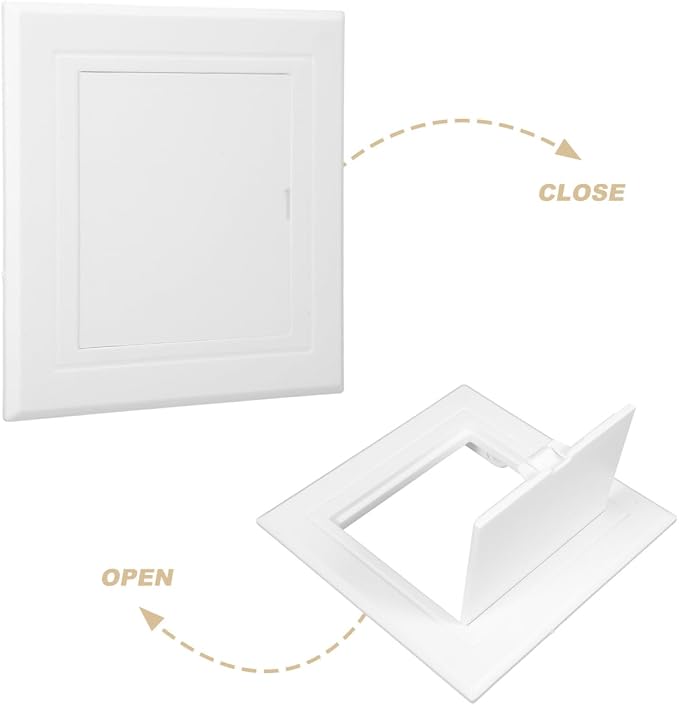 jojofuny Access Panel for Drywall, 3 X 3 Inch PVC Toilet Wall Access Panel - Image 5