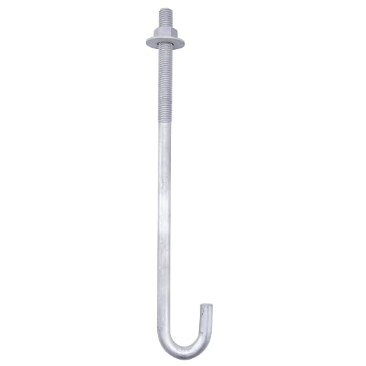 1/2” x 12” J Bolt Anchors for Concrete by HROMIGRY
