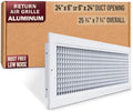 Fits 24x6 and 6x24 Duct Opening | Aluminum Eggcrate Return Air Grille | Low by Handua
