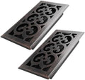 Howeall 4x8 Inches 2 Pack Heavy Duty Walkable Floor Register Easy Adjust Air by Howeall