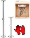 Undermount Sink Brackets, Adjustable Stainless Steel Sink Support Legs Kit by Swess