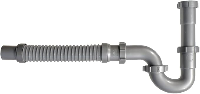 Snappy Trap Universal Flexible P Trap Bathroom Sink Drain Pipe Plumbing Kit by Coflex