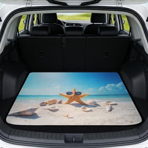 Starfish Sunglasses Trunk Mat Universal Waterproof Cargo Liner Heavy Duty by Mintulipy