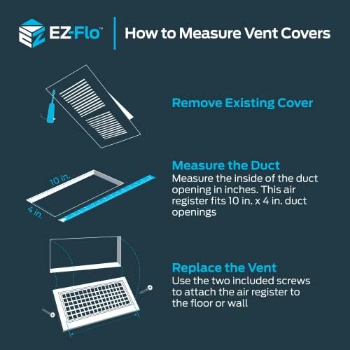 EZ-FLO 10 x 4 Inch Air Vent Cover - Image 7