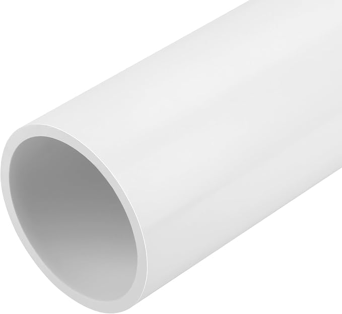 3 Inch PVC Pipe 17" Long White Sch40 Industrial PVC Pipes by CKVIHAV