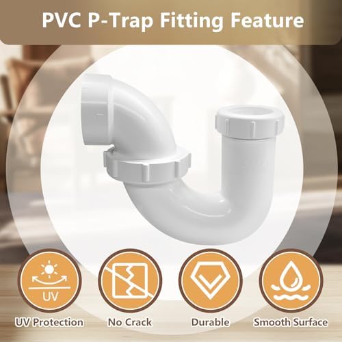 LESSO P Trap PVC 1-1/4 x 1-1/2 Inch - Image 4