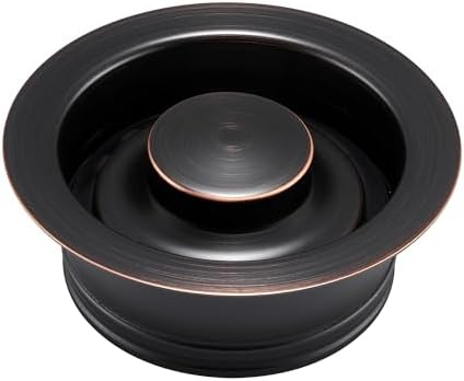 Luxier GD02-O Kitchen Sink Garbage Disposal Flange and Stopper in Oil Rubbed by Luxier