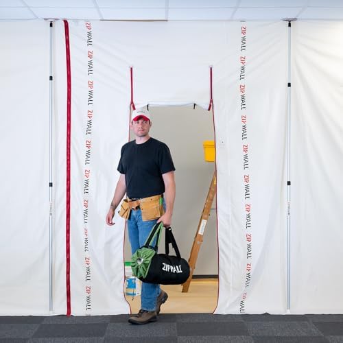 ZipWall ZTMP 12-ft ZipSheet Reusable Barrier Multipack, Include a Carry Bag and - Image 4
