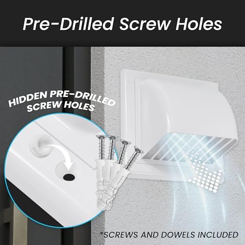 Repa Market 4 Inch Dryer Vent Cover Outside - Image 4