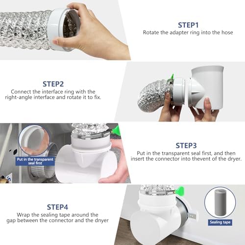 Dryer Vent Hose For Tight Space | Flexible Dryer Vent Connector Kit - Image 5