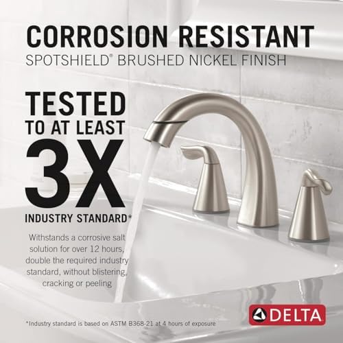 Delta Arvo Brushed Nickel Bathroom Faucet - Image 4