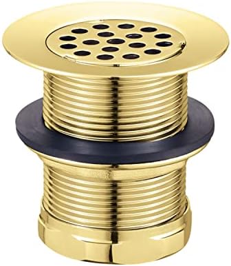 Kingston KBU1002 2" Brass Grid Bar/Utility Sink Drain, Polished Brass by Kingston