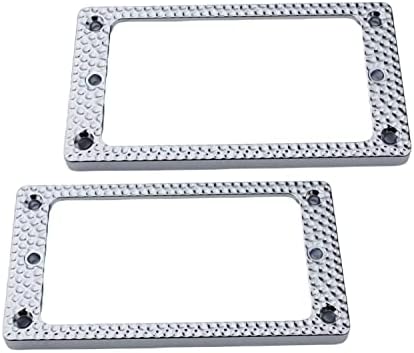 Guyker Metal Flat Humbucker Cover, Pickup Mounting Ring Set by guyker