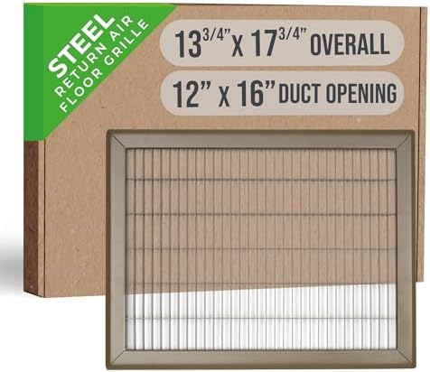 Fits 12x16 and 16x12 Duct Opening | Return Air Floor Grille by Handua | by Handua