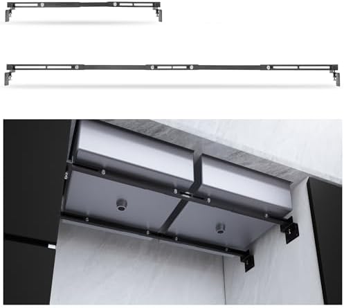 IRONWALLS 2PCS Undermount Sink Support Brackets Adjustable 24"-59" Black by IRONWALLS