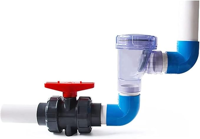 PVC Angle Flap Check Valve, ID 50mm Transparent Anti-backflow Check Valve by Unknown
