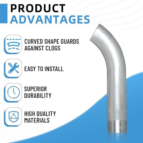 A2510101 Curved Out Drain Fitting 1.25in Drain Extension Pipe Compatible - Image 2