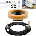 Toilet Flange Repair Kit with Wax Ring by boeemi