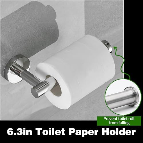 10pcs Brushed Nickel Retractable Bathroom Hardware Set - Image 5