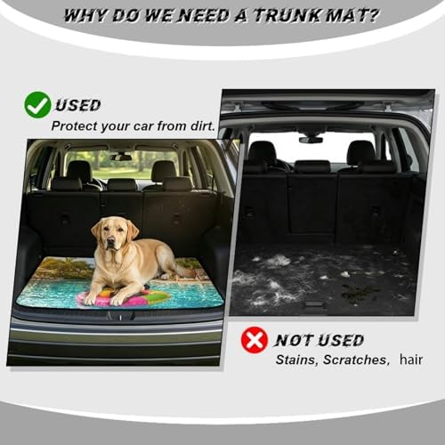 ELEQIN Funny Dachshund Car Trunk Mat Cargo Liner - Image 4