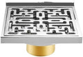 1pc Silver Square Floor Drain 10 * 10cm by Unknown