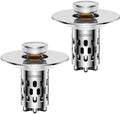 Bathroom Sink Drain Strainer, All Metal Pop-Up Sink Stopper by Unknown
