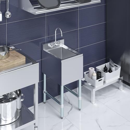 14.5 in. x 19 in. One Compartment Stainless Steel Under bar Sink - Image 5