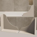 Roslim No-Adhesive 2-Pack All-Silicone Shower Splash Guard by Roslim