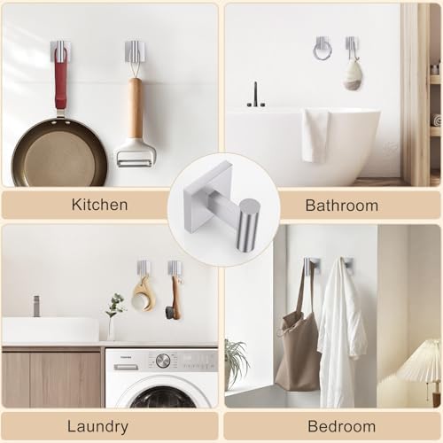 Lairuier Brushed Nickel Bathroom Accessories, Towel Bar Set Wall Mounted - Image 5