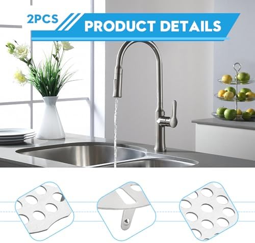 2-Pack 3 Inch Drain Cover Kitchen Sink Strainer - Image 3