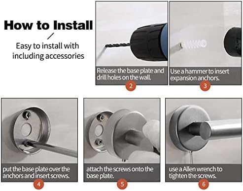 10pcs Bathroom Hardware Set, Brushed Nickel Bathroom Hardware Set, Including - Image 7