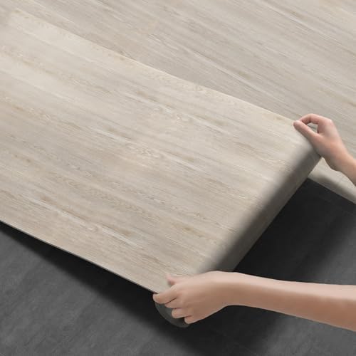 3D Peel and Stick Floor Tile Vinyl Flooring Roll Wood Plank Sticker 23"x by Unknown