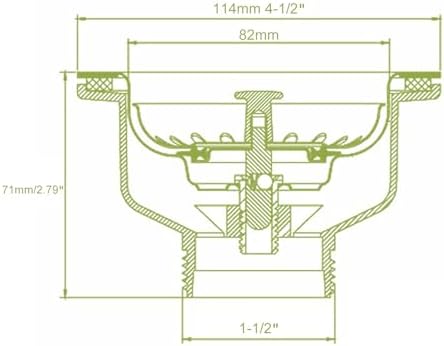 3-1/2 ‘’Kitchen Sink Drain Assembly Kit 304 Stainless Steel Sink Strainer Drain - Image 6
