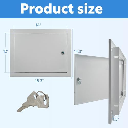 ttxxlgchh 16x12 Galvanized Steel Drywall Access Door - Image 2