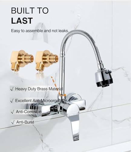 2PCS B-0230-K Brass Wall Mount Faucet Installation Kit - Image 3