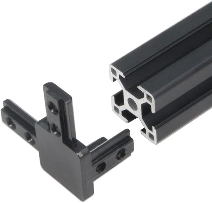 4PCS Black 3-Way End Corner Bracket Connector - Image 4