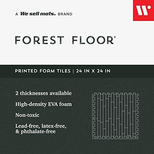 Forest Floor 3/8 Inch Thick Printed Foam Tiles, Premium Wood Grain Interlocking - Image 2