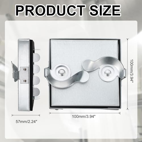 PATIKIL Galvanized Steel Access Panel, 4x4 Inch Insulated HVAC Duct Access Door - Image 2