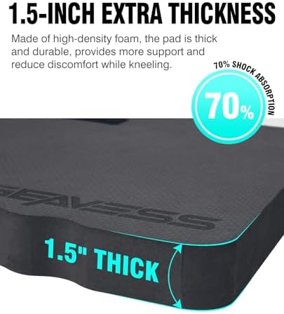 1.5" Extra Thick Kneeling Pad, Foam Knee Pad Cushion - Image 2