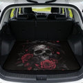 Red Rose Skull Trunk Mat for Car Snow Gear Trunk Mat Universal Waterproof Cargo by Darisoco