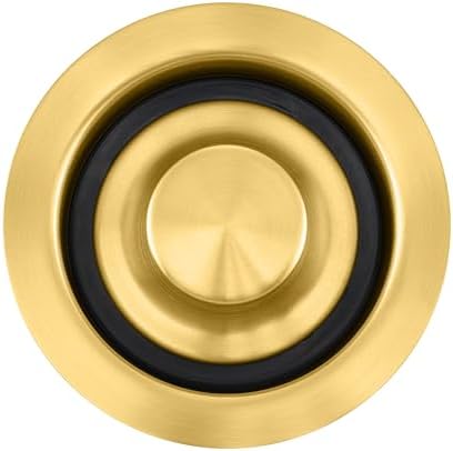 Luxier GD02-G Kitchen Sink Garbage Disposal Flange and Stopper in Brushed Gold - Image 3