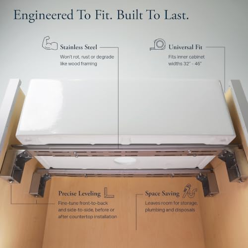 SinkSense Level-Up Undermount Sink Support Bracket, Adjustable Height - Image 2