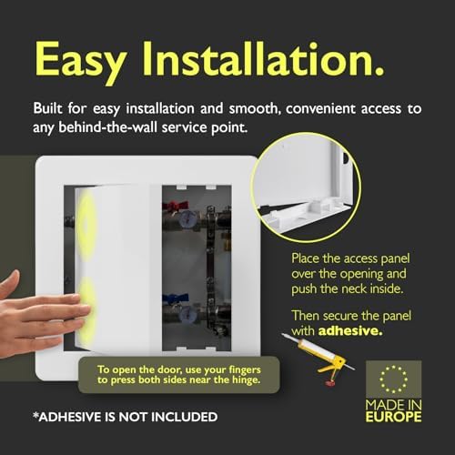 8x16 Access Panel for Drywall and Ceiling – White ABS Plastic Door Panel - Image 4