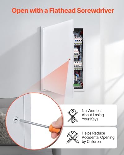 VEVOR Access Panel for Drywall, 25.3 x 17.2 in Galvanized Steel Access Door - Image 5