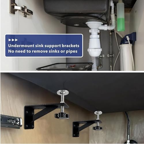 4 Pcs Undermount Kitchen Sink Support - Image 4