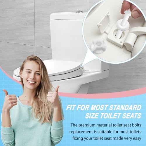 2 PCS Toilet Seat Screws Replacement Kit Toilet Seat Lifter - Image 3