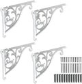 Khtumeware Ornate Decorative Shelf Brackets, 10 inch Big wall Mounted Shelving by khtumeware