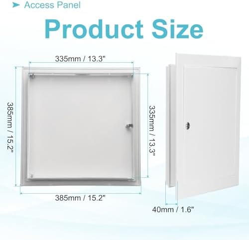PATIKIL Drywall Access Panel 15x15 Inch, Aluminum Frame Wall Hole Cover - Image 2