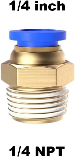 15Pcs 1/4" Tube OD x 1/4NPT Male Push to Connect Fittings - Image 2
