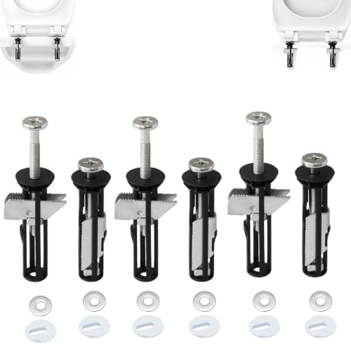 Heavy Duty Toilet Seat Fastener Bolt Kit, Toilet Seat Screws Replacement Kit by Unknown